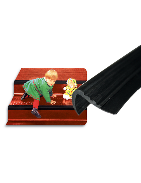 Protector de PVC-Caucho para Peldaños de Escaleras – Antideslizante