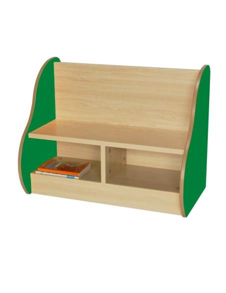 Banco biblioteca escolar 2 niños