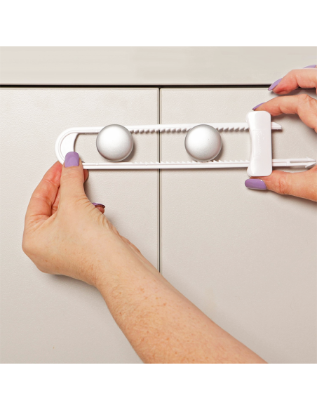 Protector Armarios Doble Puerta - Seguridad Infantil Fácil Instalación