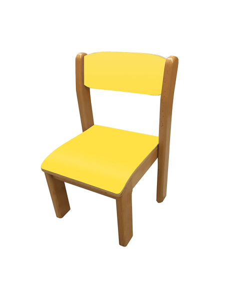 Silla escolar apilable madera Mobeduc