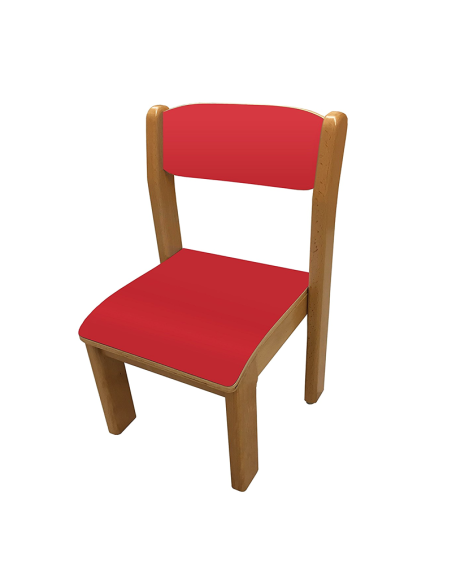 Silla escolar apilable madera Mobeduc