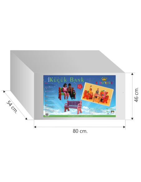 Banco Infantil Doble - Banco de la Amistad para Patios Escolares