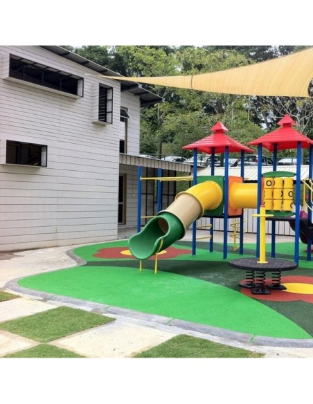 Suelo Infantil de Caucho para Exteriores | Antideslizante y Seguro