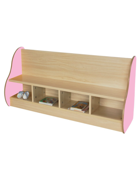 Banco librería infantil 4 niños