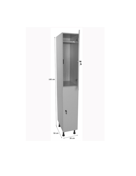 Taquilla escolar 2 puertas (ancho 40 cm) Mobeduc