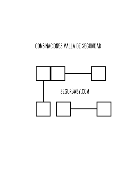 Valla infantil móvil 100 cm
