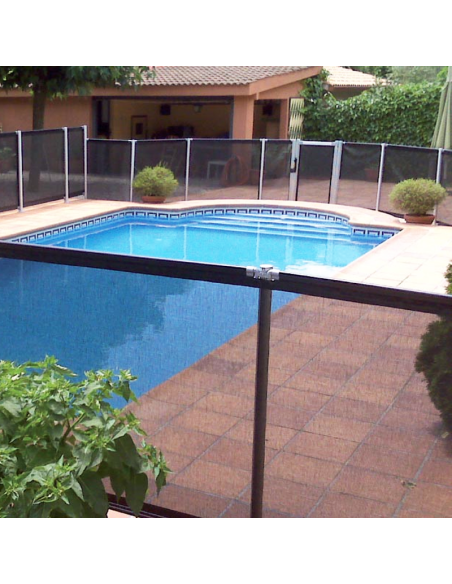 Valla Piscina Flash Negro 1.22m | Certificada AFNOR | Autoinstalable