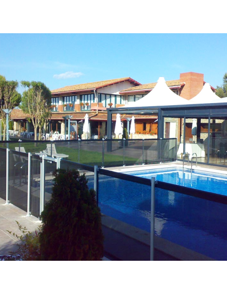 Valla Piscina Flash Negro 1.22m | Certificada AFNOR | Autoinstalable