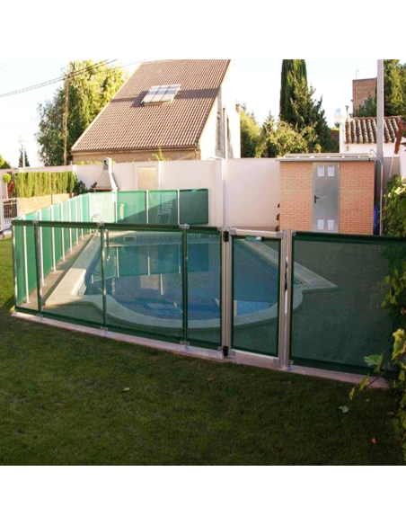 Valla Piscina Flash Verde 1.22 m | Certificada AFNOR | Autoinstalable