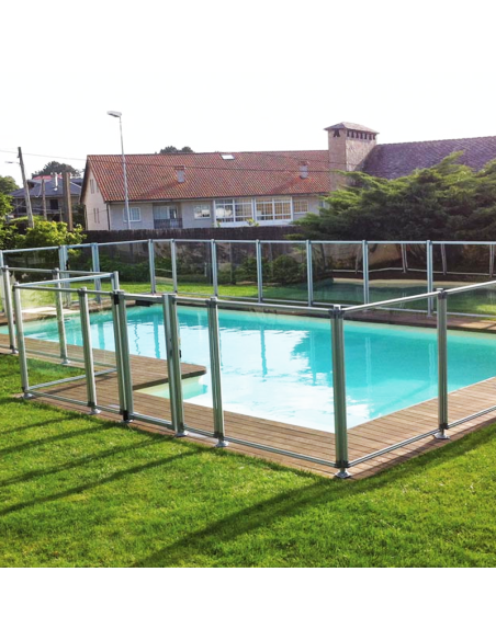Valla Piscina Transparente 1.22 m | Certificada AFNOR | Autoinstalable