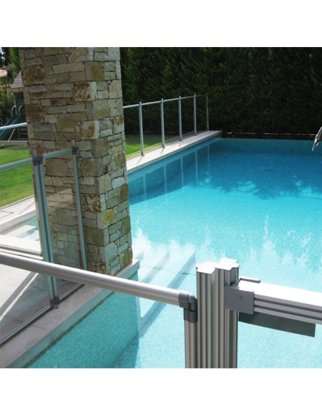Valla Piscina Transparente 1.22 m | Certificada AFNOR | Autoinstalable