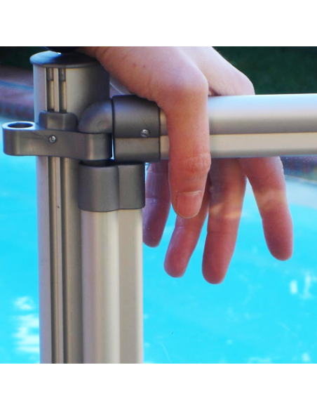 Valla Piscina Transparente 1.22 m | Certificada AFNOR | Autoinstalable
