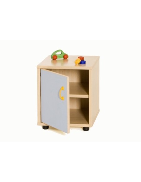 Mueble Escolar Superbajo con Armario y Estantes - Seguro y Resistente