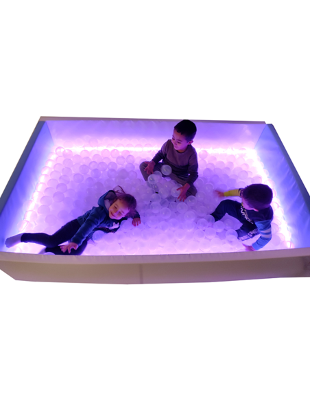 Piscina Plegable de Bolas con Luces LED: Diversión y Seguridad Infanti