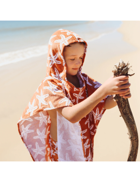 Poncho de Playa para Niños 2-6 Años |Secado Rápido