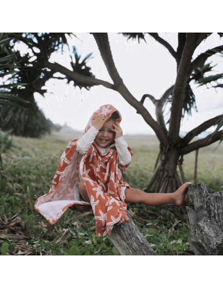 Poncho de Playa para Niños 2-6 Años |Secado Rápido