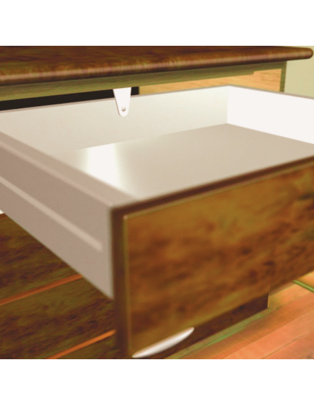 Freno de cajón – Seguridad para muebles sin limitadores