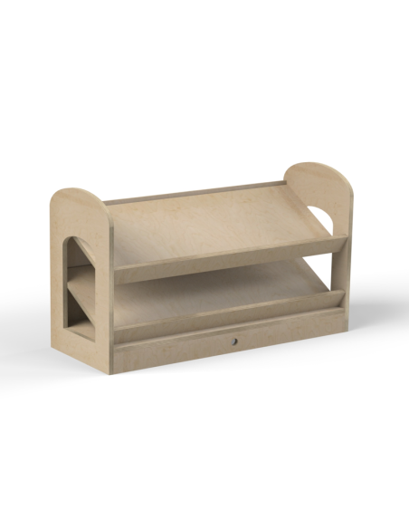 Librería de Madera Montessori Inclinada
