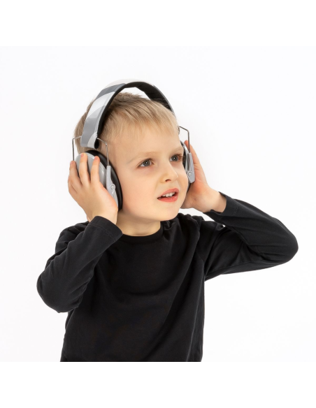 Auriculares Infantiles Gris| Protección Auditiva para Niños
