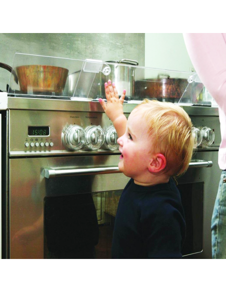 Barrera Cocina Transparente– Evita Quemaduras Infantiles | Segurbaby