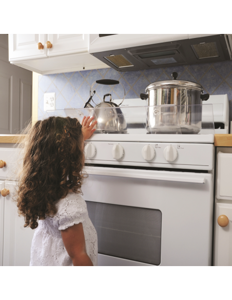 Barrera Cocina Transparente– Evita Quemaduras Infantiles | Segurbaby