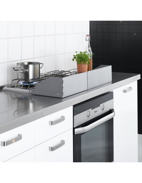Barrera Cocina Acero Inoxidable - Protege a Niños de Quemaduras