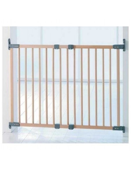 Barrera de Seguridad Infantil Flexi Haya – Madera Natural y Ajustable