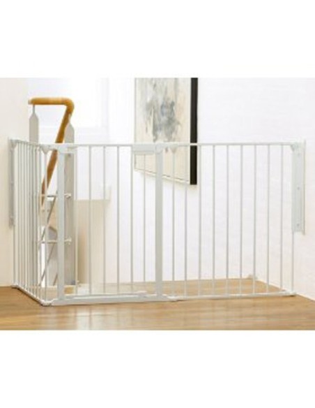 Barrera de Seguridad Bebé Modular | Protección Escaleras y Chimeneas