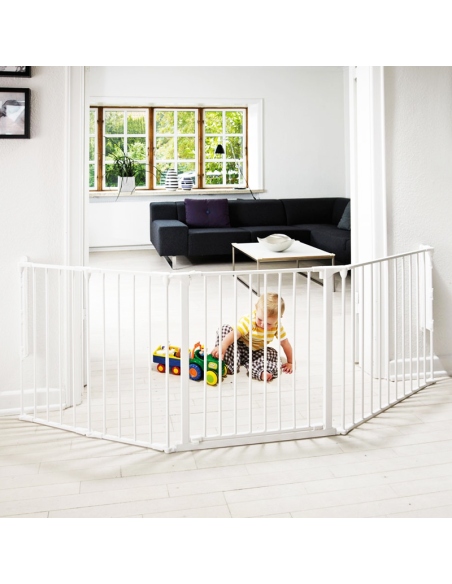 Barrera de Seguridad Bebé Modular | Protección Escaleras y Chimeneas