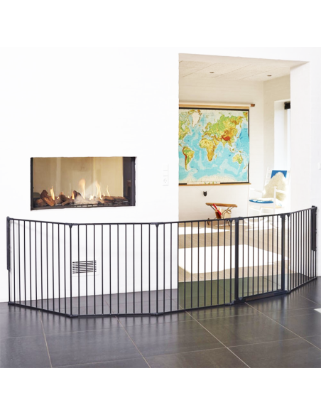 Barrera de Seguridad Bebé Modular | Protección Escaleras y Chimeneas