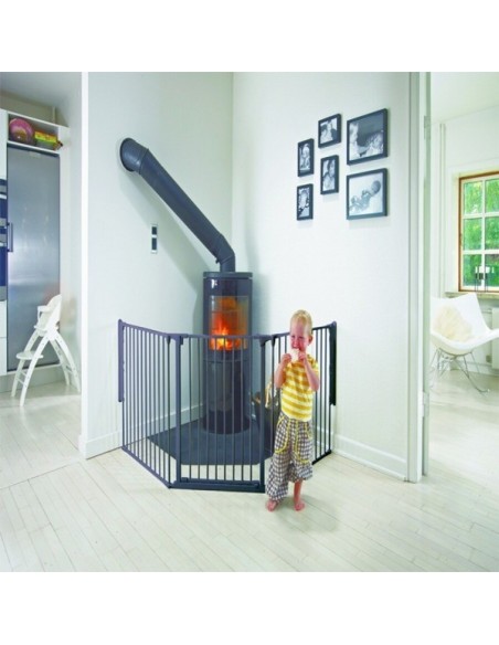 Barrera de Seguridad Bebé Modular | Protección Escaleras y Chimeneas