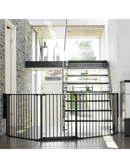 Barrera de Seguridad Bebé Modular | Protección Escaleras y Chimeneas