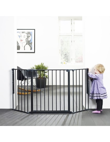 Barrera de Seguridad Bebé Modular | Protección Escaleras y Chimeneas