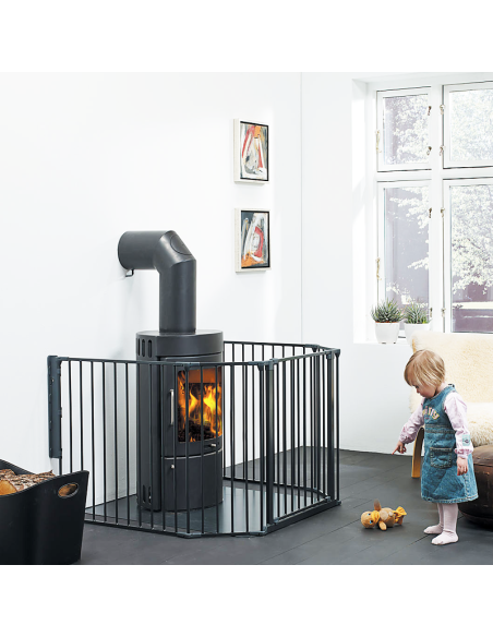 Barrera de Seguridad Bebé Modular | Protección Escaleras y Chimeneas