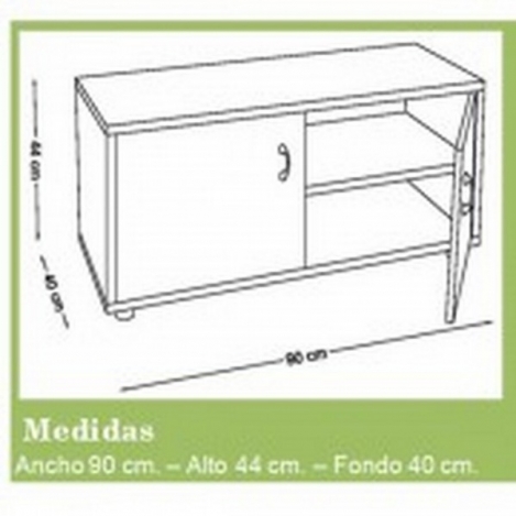 segurbaby.mueble escolar superbajo armario y 2 estantes