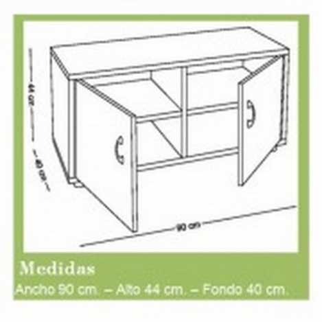 segurbaby.mueble escolar superbajo armario 4 casillas