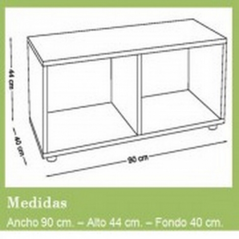 segurbaby.mueble escolar superbajo 2 casillas