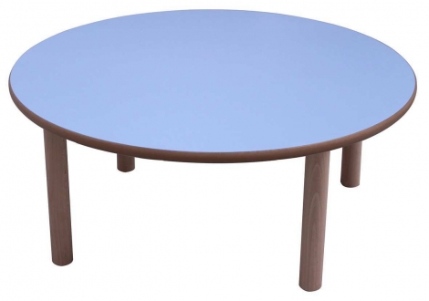 segurbaby.mesa escolar redonda de madera 120 cm de diámetro