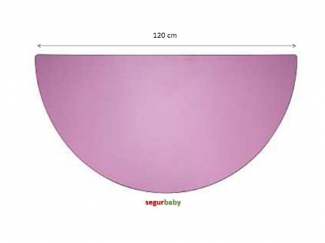 segurbaby.mesa escolar semicircular 120 cm