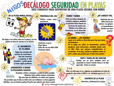 segurbaby.decálogo de seguridad infantil en la playa