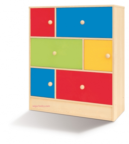 segurbaby.mueble aula arco iris mobiliario escolar