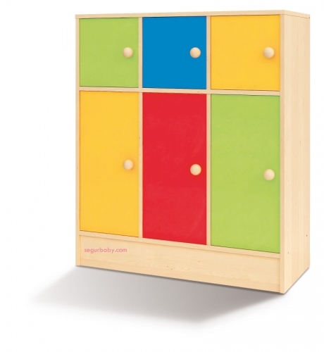 segurbaby.mueble aula arco iris mobiliario escolar