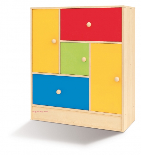 segurbaby.mueble aula arco iris mobiliario escolar