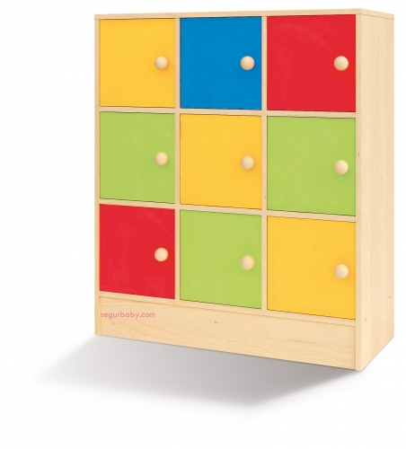 segurbaby.mueble aula arco iris mobiliario escolar