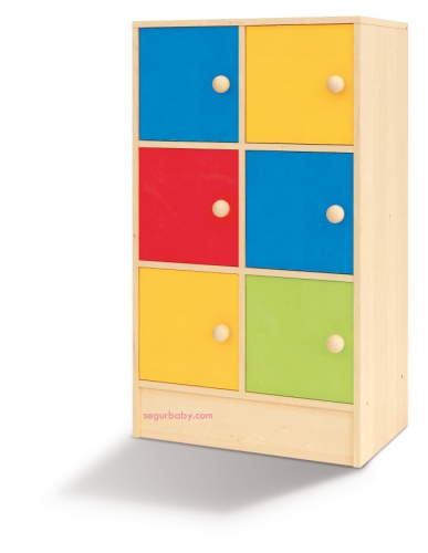 segurbaby.mueble aula arco iris mobiliario escolar