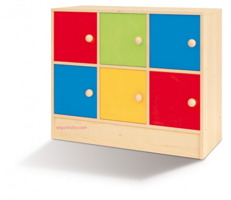 segurbaby.mueble aula arco iris mobiliario escolar