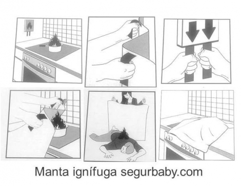 segurbaby.com manta ignifuga, barrera cocina, seguridad incendios cocina, prevención incendios cocina, seguridad niños cocina, 