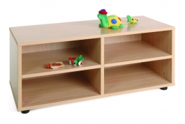 Mueble escolar superbajo 4 casillas Mobeduc