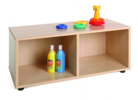 segurbaby.com, mobiliario escolar, mueble superbajo 2 casillas Mobeduc