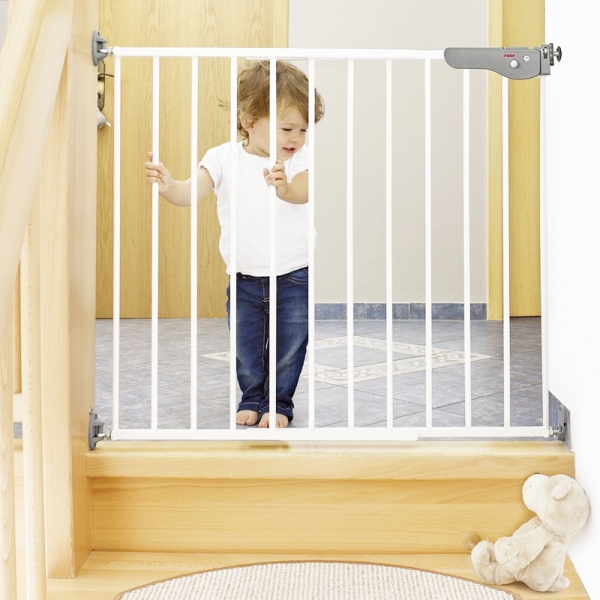 PETCUTE Barrera de Seguridad Barrera de la Puerta Bebés para Perros Barrera  de Escalera para bebés Barrera de Seguridad Retráctil para Puertas y  Escaleras : : Bebé